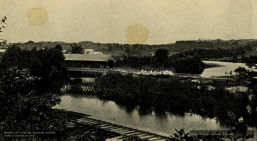 Postcard: Suncook River, Pittsfield, N.H.